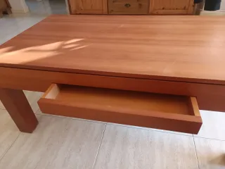 Mesa auxiliar elevable madera