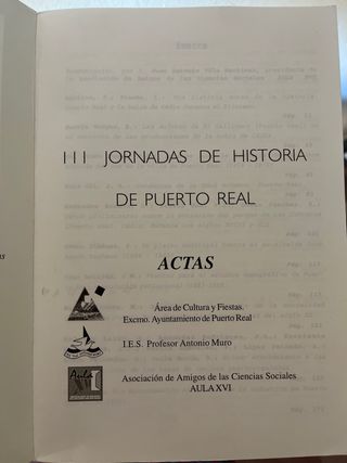 III Jornadas de Historia de Puerto Real