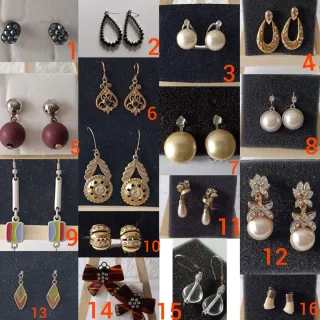 Joyas Lote pendientes bisutería