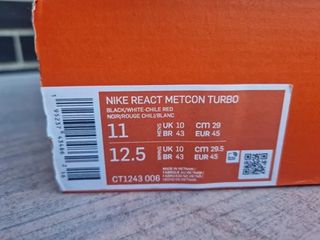 Nike Metcon Turbo Seminuevas Talla 45