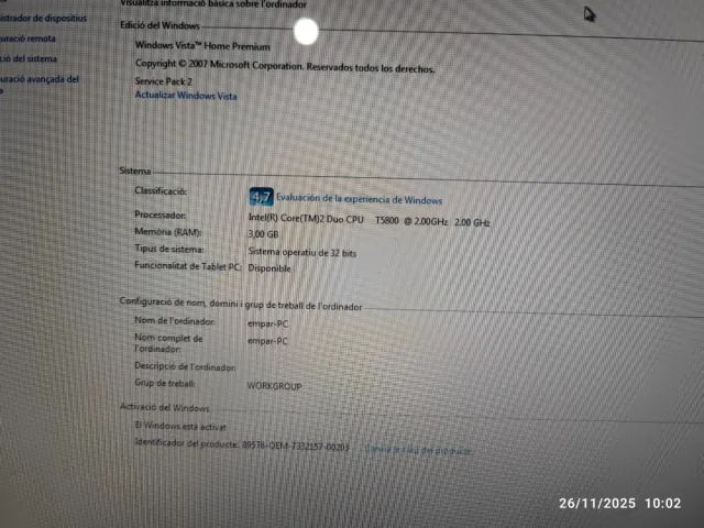 Ordenador Portátil Sony Vaio Gris