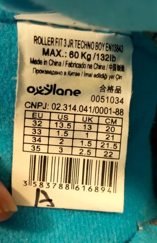 Patines en línea Oxelo Talla 32-35