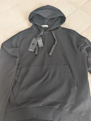 Sudadera Stone Island Negra Talla L.Nueva sin usar