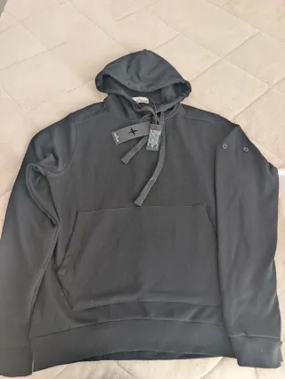 Sudadera Stone Island Negra Talla L.Nueva sin usar