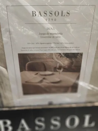 Juego Mantelería BASSOLS DUNA Lino Algodón