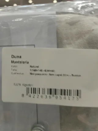 Juego Mantelería BASSOLS DUNA Lino Algodón