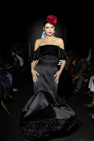 Vestido Flamenca Negro Talla 38