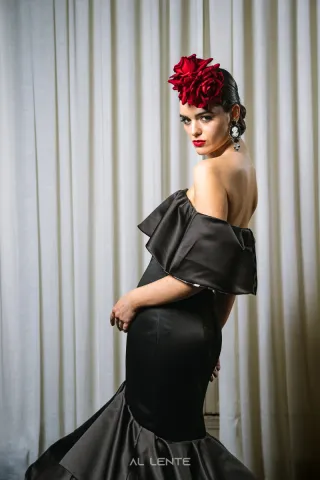 Vestido Flamenca Negro Talla 38