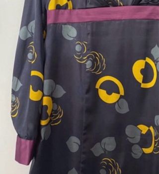 Vestido seda estampado talla L