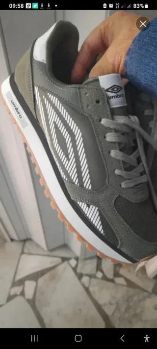 Scarpe Umbro N41 Grigio/Verde