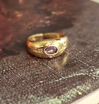 Anillo Plata Ley Ajustable.