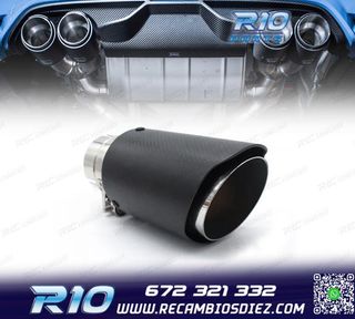 COLA ESCAPE CARBONO UNIVERSAL TIPO AKRAPOVIC 76MM