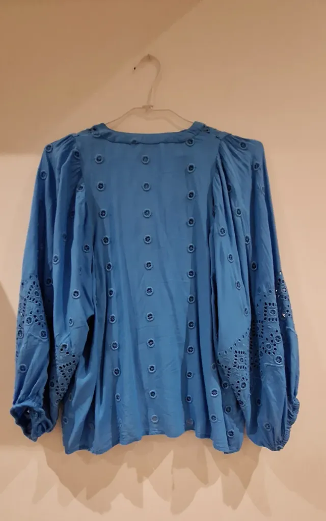 Blusa Boho Azul