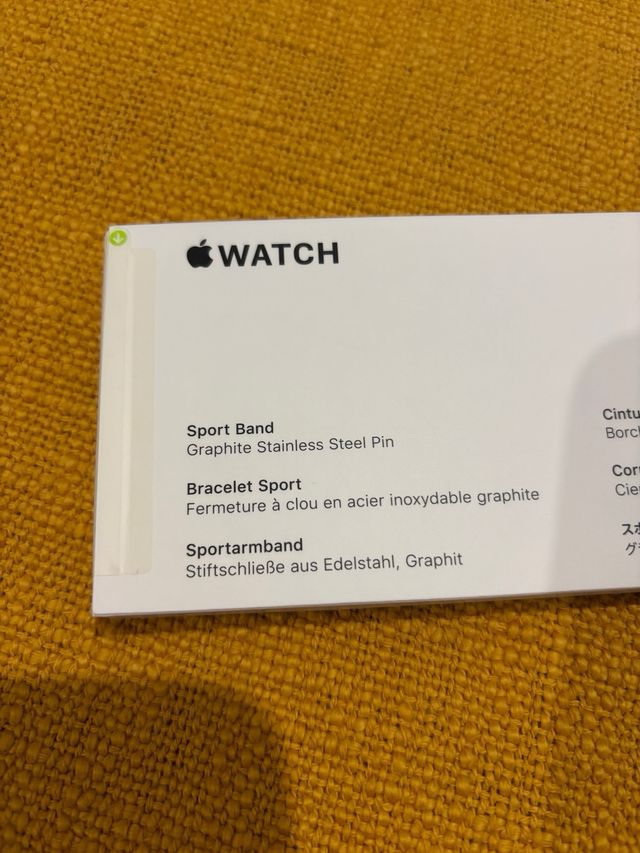 Bracciale Apple Watch Sport Band 45MM Grafite