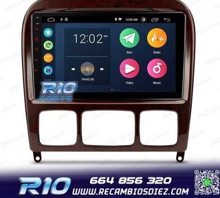 RADIO GPS ANDROID 13 MERCEDES CLASE S W220 98-05