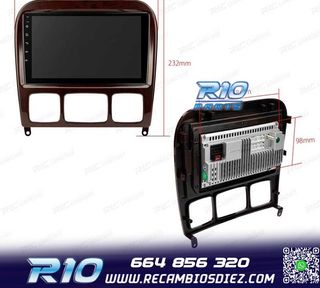 RADIO GPS ANDROID 13 MERCEDES CLASE S W220 98-05