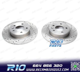 DISCOS DE FRENO PARA MINI PERFORADOS RANURADOS