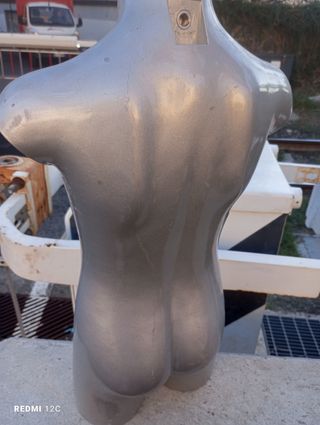 Busto vetrina argento