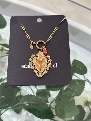 Collana Sacro Cuore in acciaio