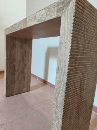 Consolle Ingresso Marmo Beige/Marrone