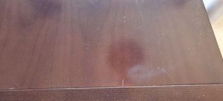 Mesa abatible de madera maciza wengue