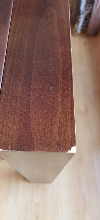 Mesa abatible de madera maciza wengue