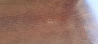 Mesa abatible de madera maciza wengue