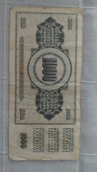 Billete 500 Dinara Yugoslavia Antiguo