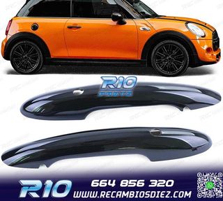 CARCASA TIRADOR PUERTA MINI F55 F56 F57 NEGRO BRILLO KEYLES