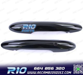 CARCASA TIRADOR PUERTA MINI F55 F56 F57 NEGRO BRILLO KEYLES