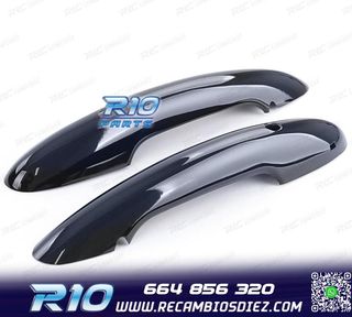 CARCASA TIRADOR PUERTA MINI F55 F56 F57 NEGRO BRILLO KEYLES