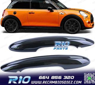 CARCASA TIRADOR PUERTA MINI F55 F56 F57 NEGRO BRILLO