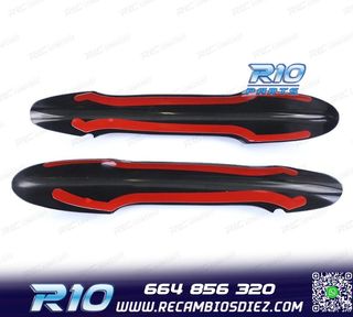 CARCASA TIRADOR PUERTA MINI F55 F56 F57 NEGRO BRILLO