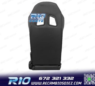 ASIENTO BAQUET UNIVERSAL LOOK SPARCO CUERO NEGRO