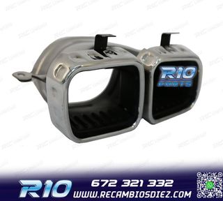 COLAS DE ESCAPE MERCEDES GLE W167 19- LOOK AMG GLE63 CROMO