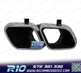 COLAS DE ESCAPE MERCEDES GLE W167 19- LOOK AMG GLE63 CROMO