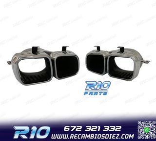 COLAS DE ESCAPE MERCEDES GLE W167 19- LOOK AMG GLE63 CROMO