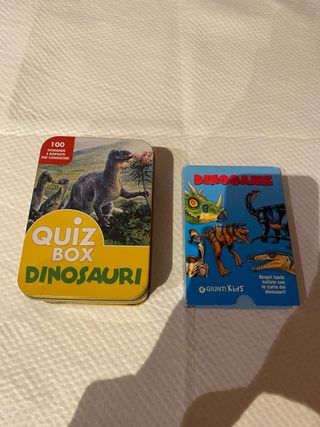 Quiz Box Dinosauri e Dinogame Giunti