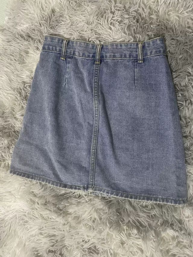 Gonna in denim blu fgfjh