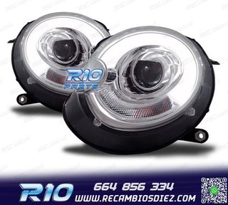 FAROS PARA MINI COOPER R56 R57 06-10 TUBE LIGHT FONDO CROMO