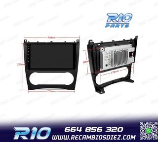 RADIO GPS ANDROID 13 PARA MERCEDES CLASE C W203 CLK W209 G W