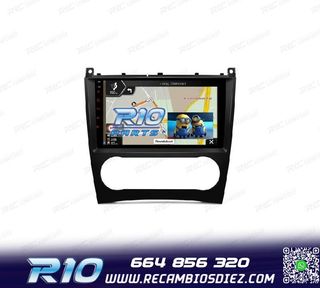 RADIO GPS ANDROID 13 PARA MERCEDES CLASE C W203 CLK W209 G W