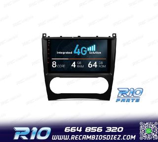 RADIO GPS ANDROID 13 PARA MERCEDES CLASE C W203 CLK W209 G W