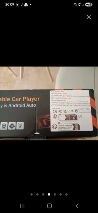 Pantalla Táctil Portátil CarPlay Android Auto
