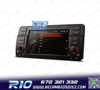 RADIO NAVEGADOR 7" PARA BMW SERIE 3 E46 98-06 USB GPS TACTIL