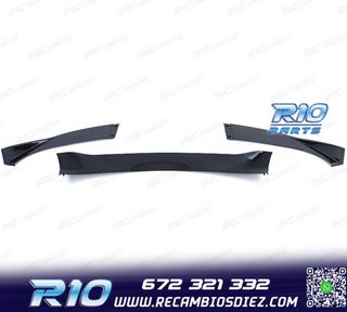 SPOILER LIP BMW E60 E61 07-10 LOOK M5 NEGRO BRILLO