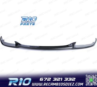 SPOILER LIP BMW E60 E61 07-10 LOOK M5 NEGRO BRILLO