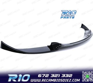 SPOILER LIP BMW E60 E61 07-10 LOOK M5 NEGRO BRILLO