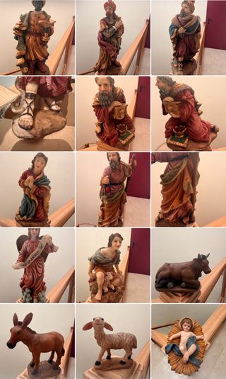 Belén figuras grandes coleccionista. 10 figuras.