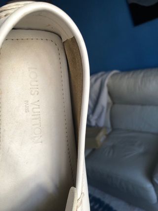 Zapatos de piel Louis Vuitton blancos